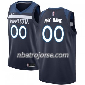 Män Minnesota Timberwolves Tröja Skräddarsydda Nike 2017-18 Navy Swingman